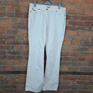 SOLDBurberry London Jeans High Rise White Wide Leg Size 14T
